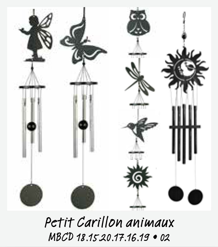 Carillon Auréole 71 cm noir : Carillons VITIS IN SITU jardin